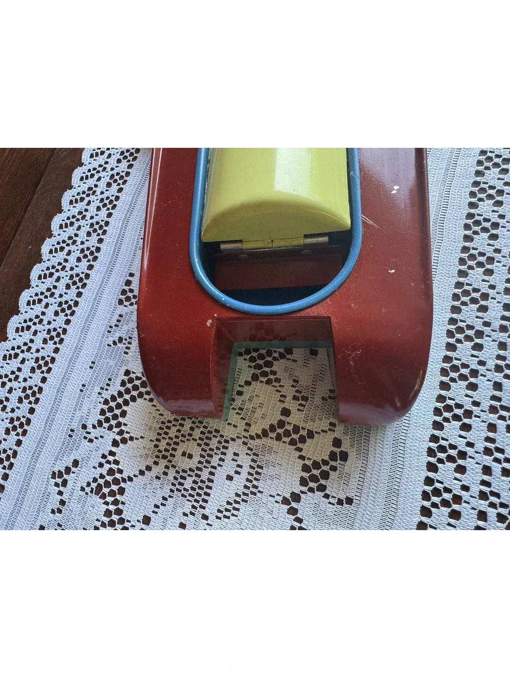 Vintage Metal Hydroplane Occupied Japan Tin Toy Speedboat S-3